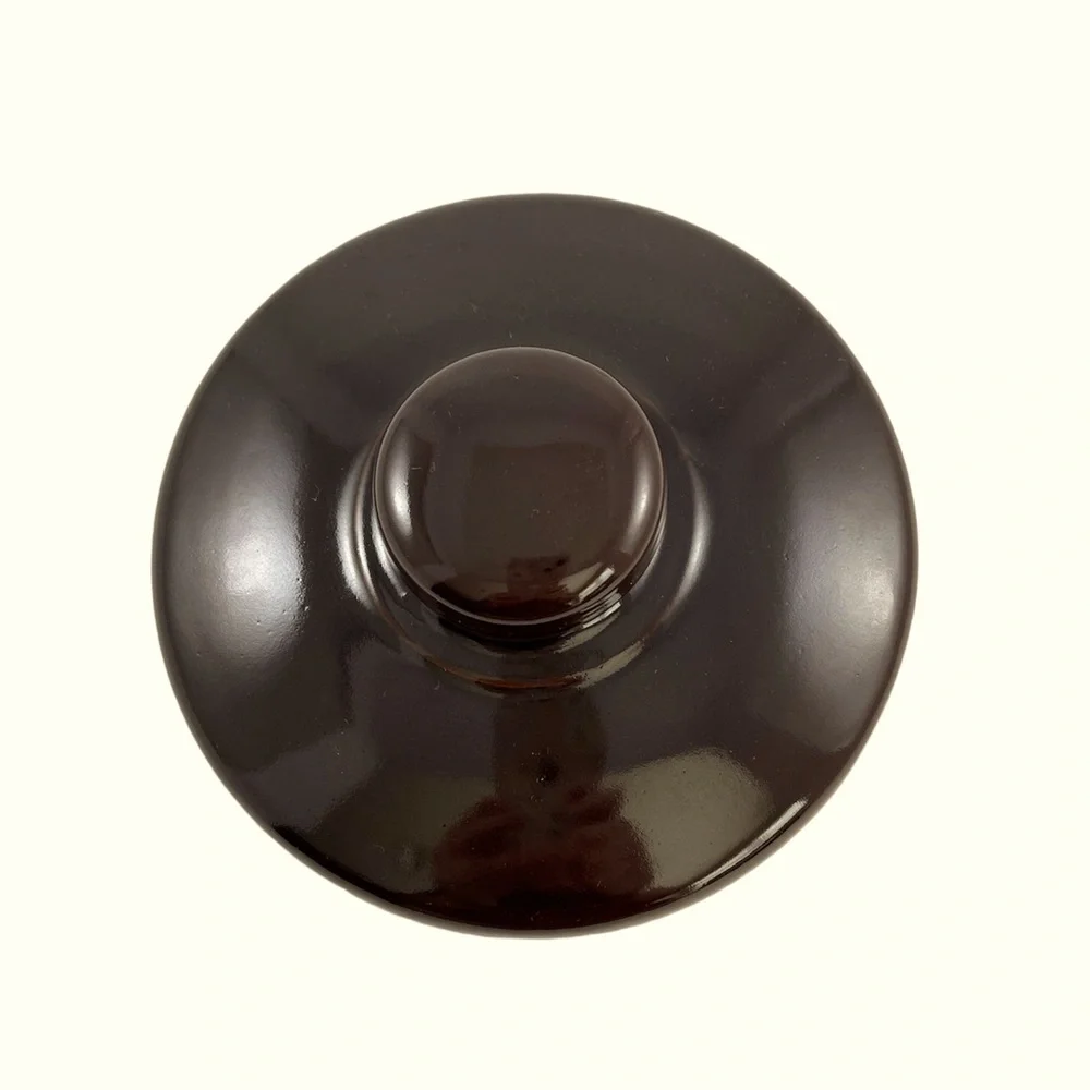 Vintage West Bend 2 QT Ceramic Stoneware Brown Glazed Bean Pot w/Recipe Booklet - Picture 3 of 9